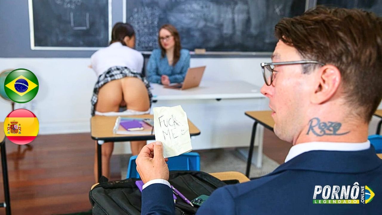Ensinando a Aluna Novinha Gostosa a Foder na Escola