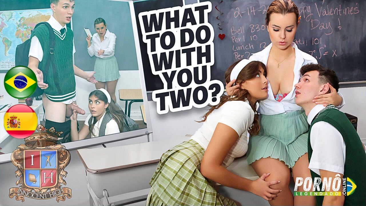Novinha Fazendo Boquete na Escola e a Professora Viu Tudo